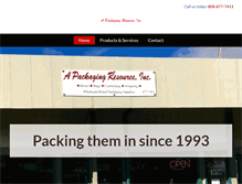 Tablet Screenshot of packagingmaui.com